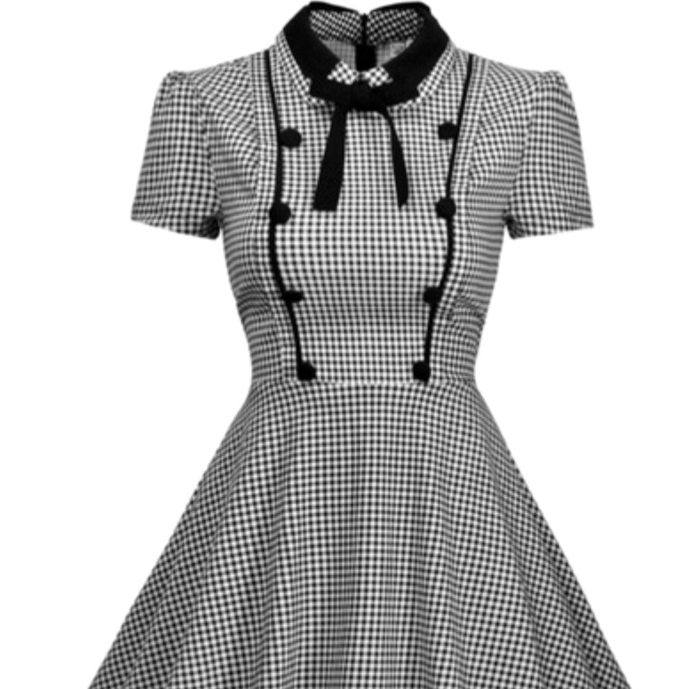 Missmay pin up black and white dress
